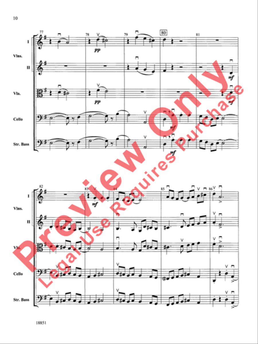 Overture Allegro Overture Allegro String Orchestra scores gallery preview page 11