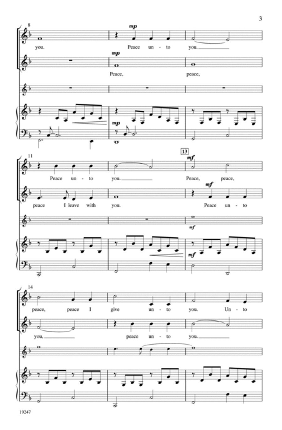 Peace I Leave with You Peace I Leave with You 2-Part scores gallery preview page 3