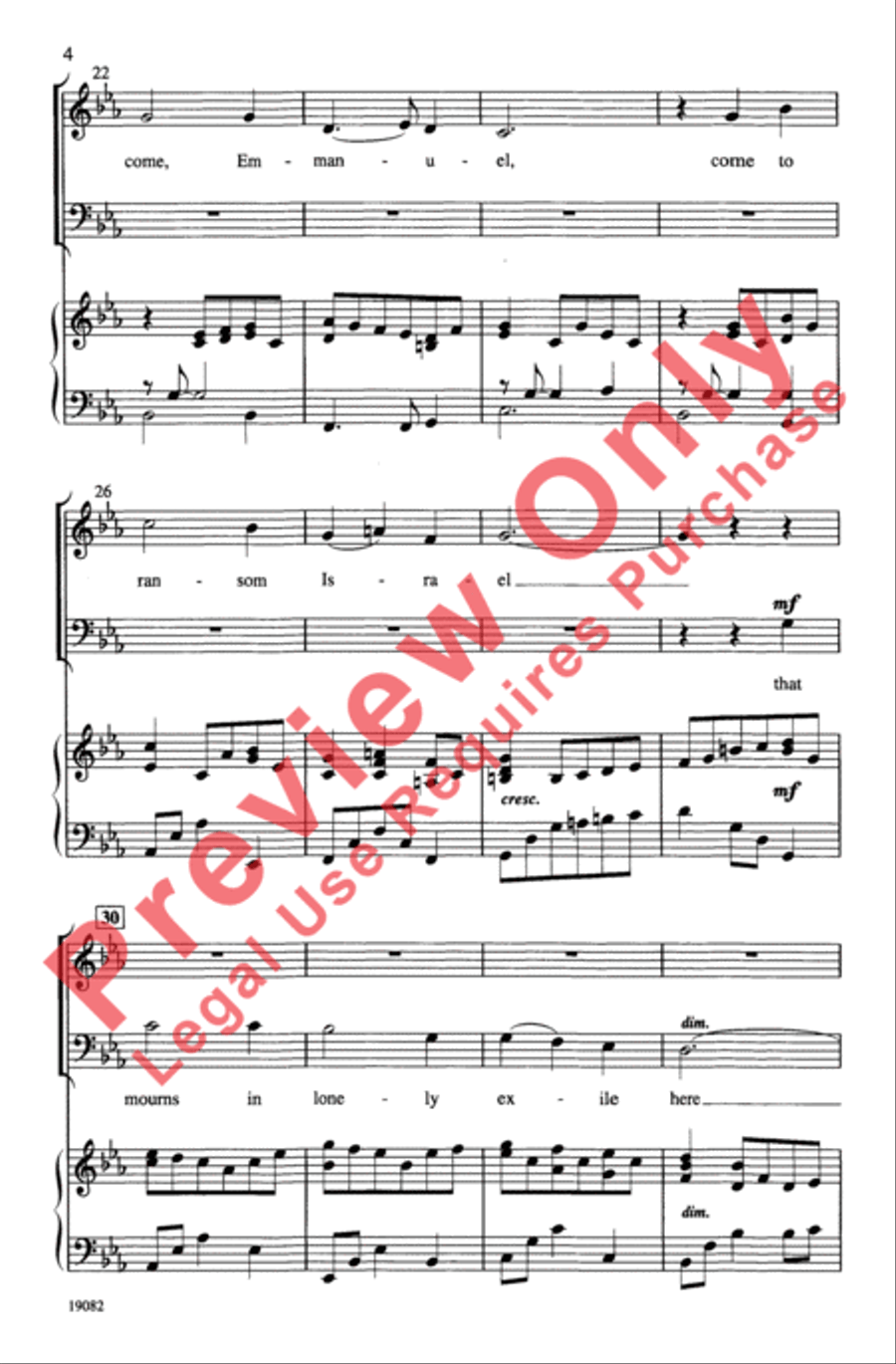 English Advent Carol English Advent Carol 3-Part scores gallery preview page 4