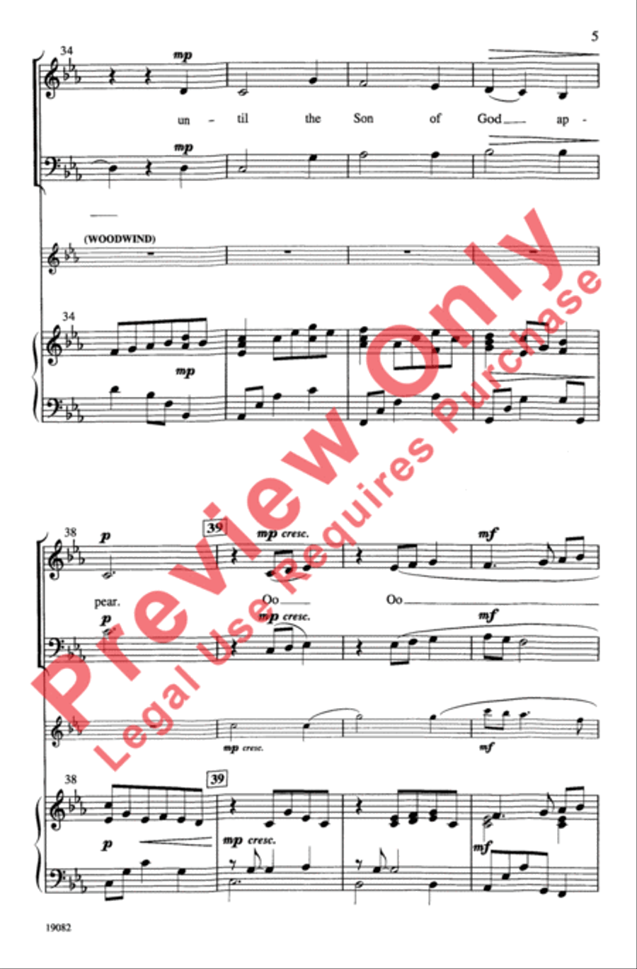 English Advent Carol English Advent Carol 3-Part scores gallery preview page 5