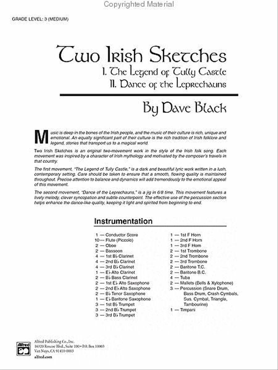 Two Irish Sketches Two Irish Sketches Concert Band scores gallery preview page 26
