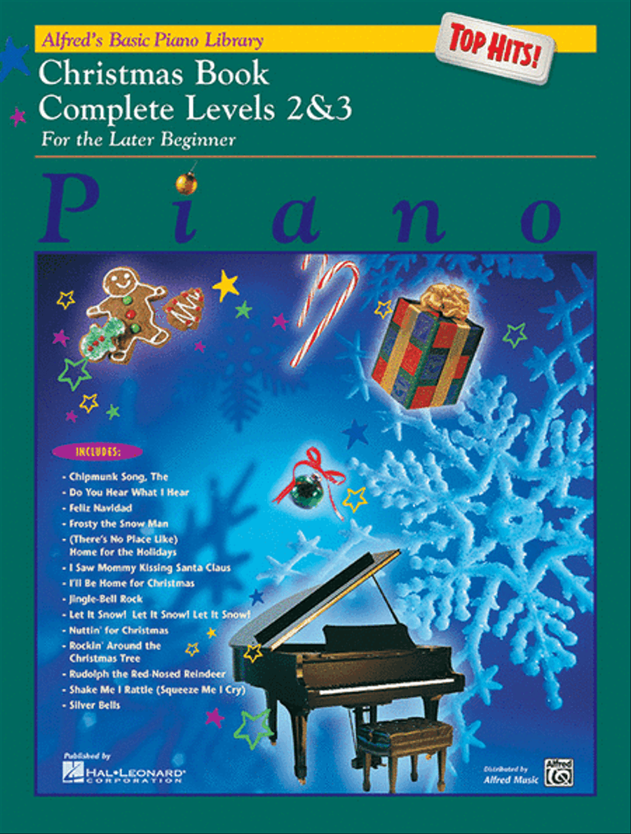 Alfred's Basic Piano Library Top Hits! Christmas Complete Piano Method scores gallery preview page 1