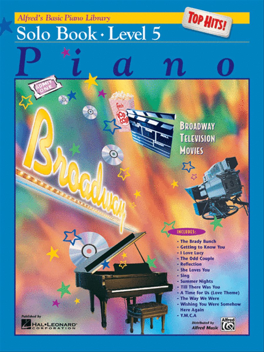 Alfred's Basic Piano Library Top Hits! Solo Book, Book 5 Alfred's Basic Piano Library Top Hits! Solo Book, Book 5 Piano Method scores gallery preview page 1