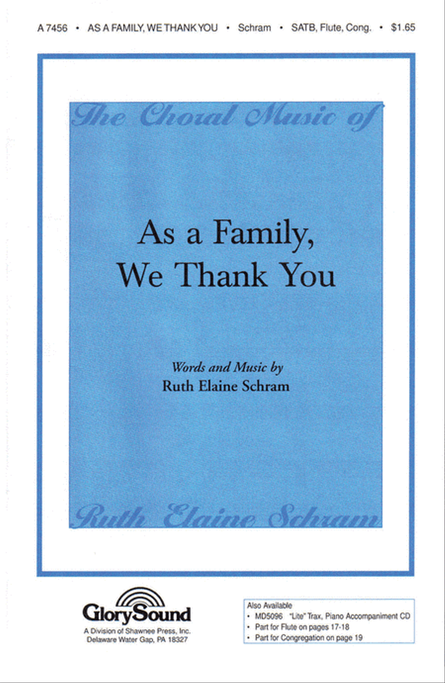 As a Family, We Thank You 4-Part scores gallery preview page 1