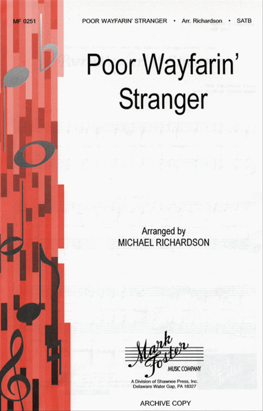 Poor Wayfarin' Stranger Poor Wayfarin' Stranger 4-Part scores gallery preview page 1