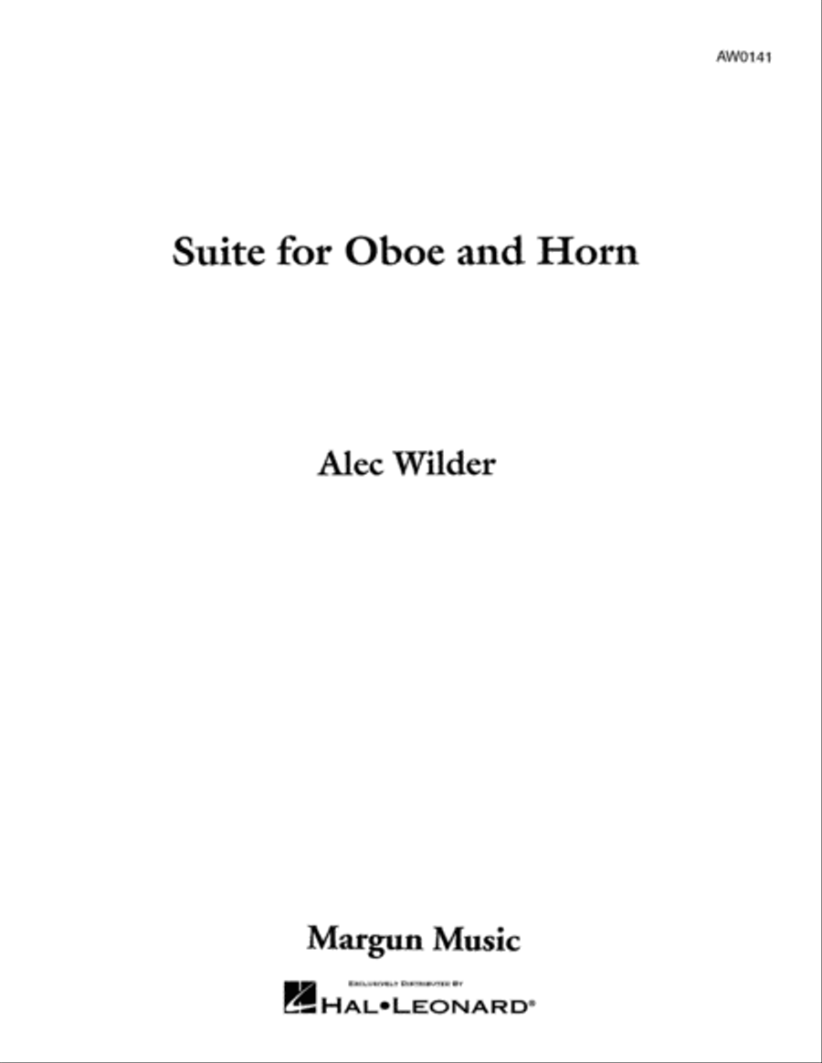 Suite for Oboe and Horn Suite for Oboe and Horn Oboe scores gallery preview page 1
