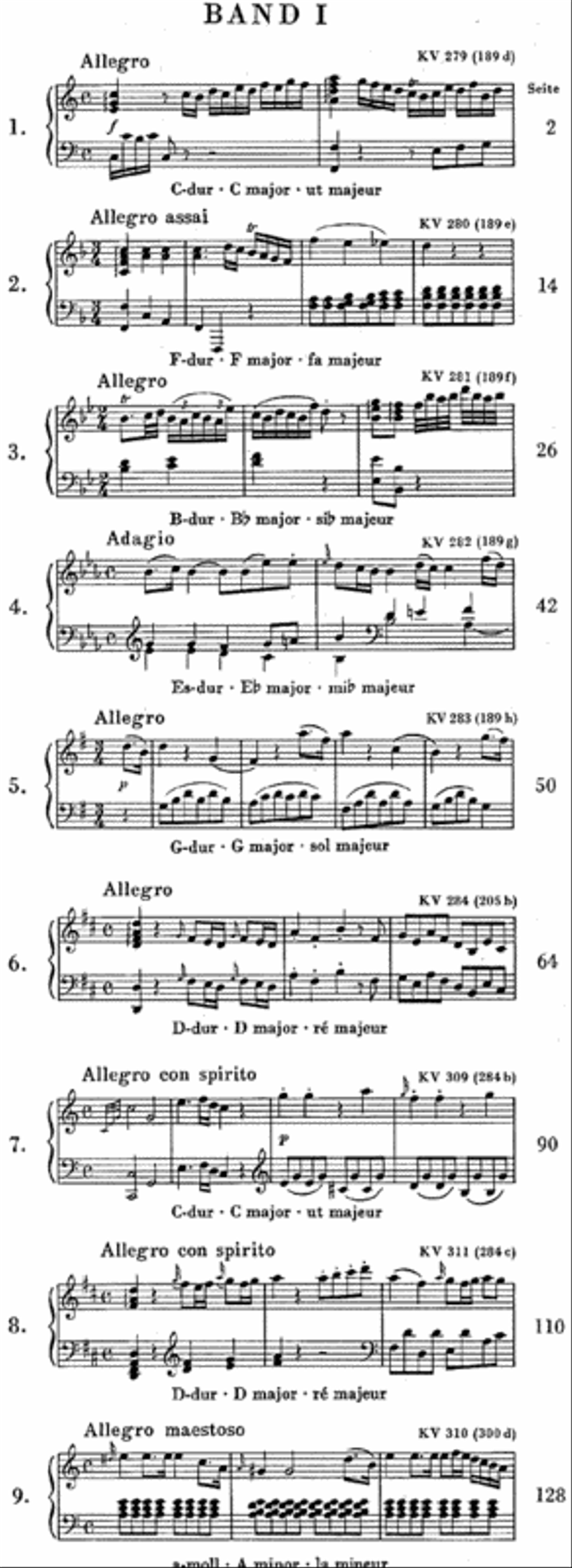 Piano Sonatas – Volume I Piano Solo scores gallery preview page 2