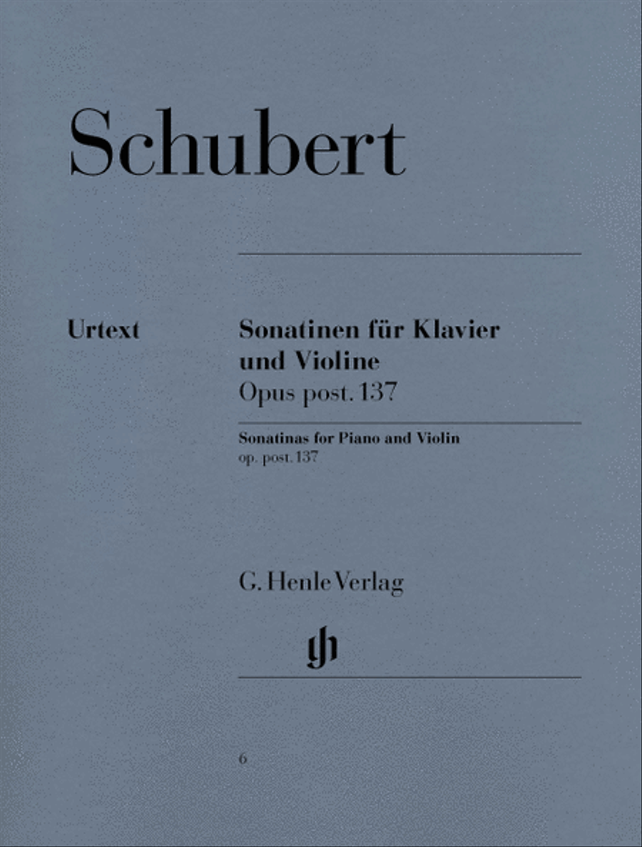 Sonatinas for Piano and Violin Op. Post. 137 Violin Solo scores gallery preview page 1