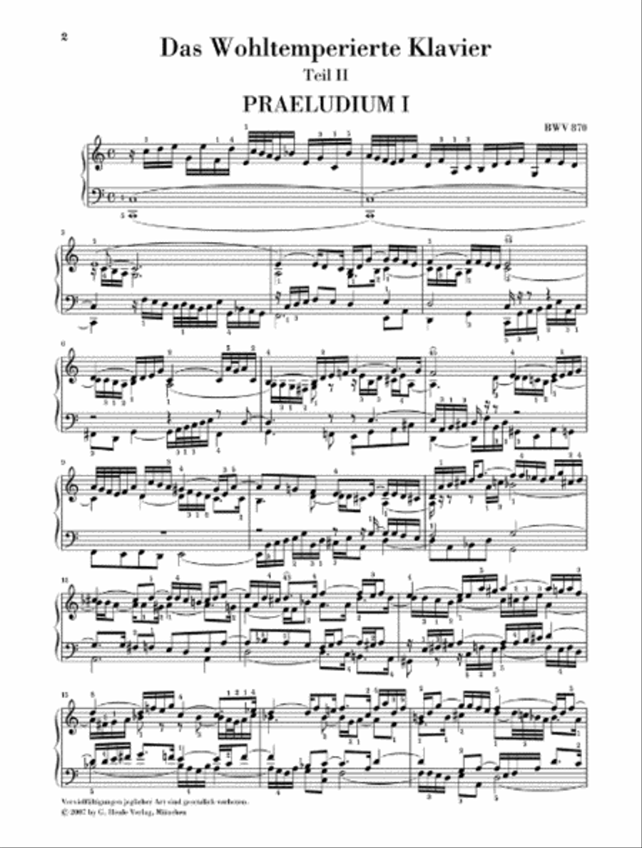 The Well-Tempered Clavier – Revised Edition Piano Solo scores gallery preview page 3