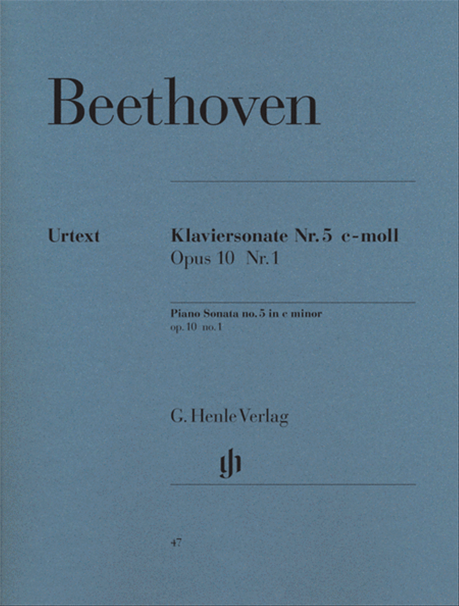 Piano Sonata No. 5 in C Minor, Op. 10, No. 1 Piano Solo scores gallery preview page 1