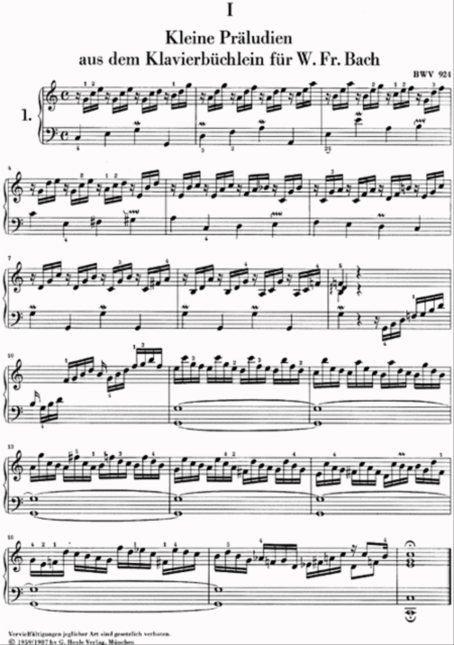 Little Preludes and Fughettas Piano Solo scores gallery preview page 2
