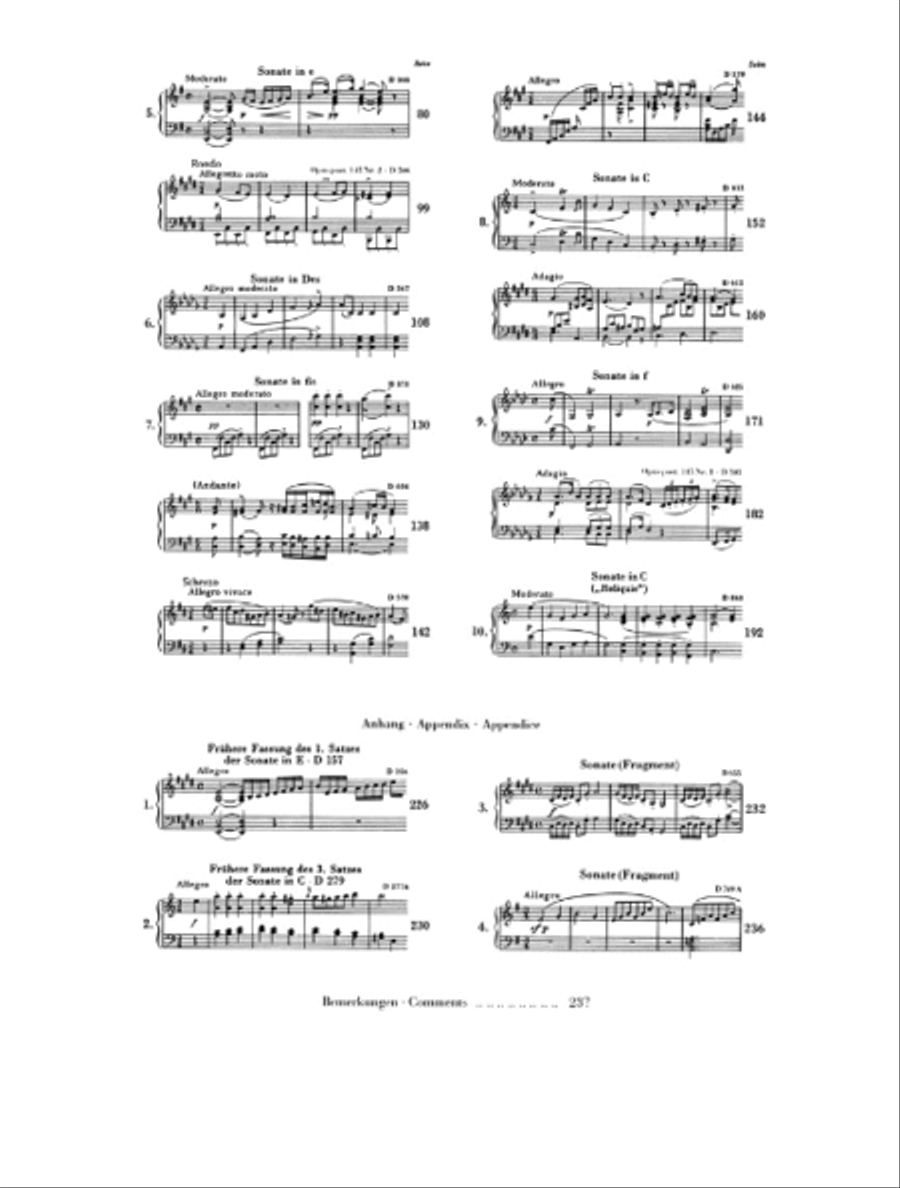 Piano Sonatas – Volume III (Early and Unfinished Sonatas) Piano Solo scores gallery preview page 3