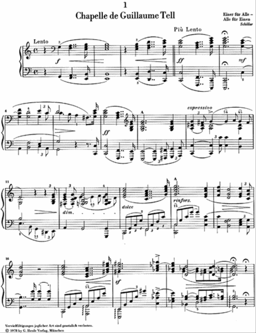 Annees de Pelerinage, Premiere Annee: Suisse Piano Solo scores gallery preview page 2