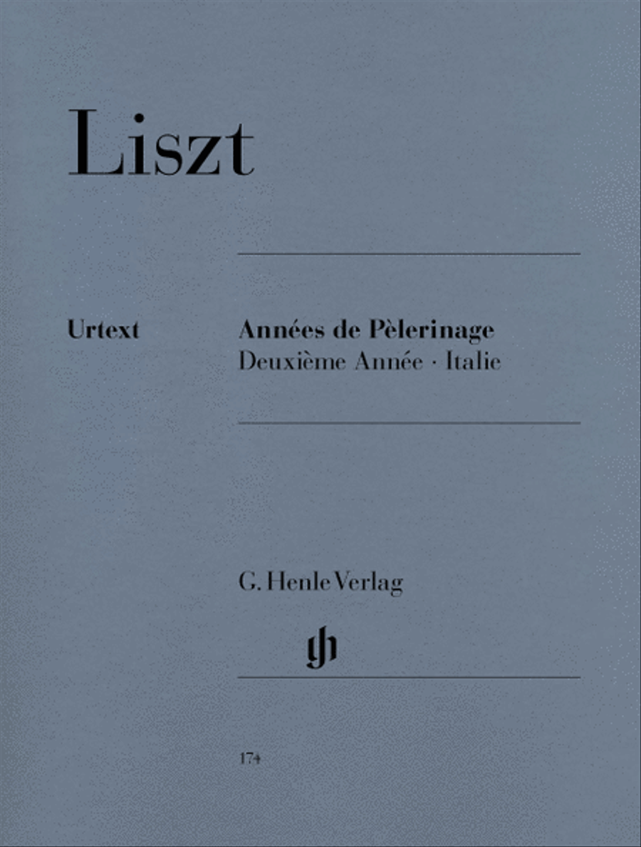 Annees de Pelerinage, Deuxieme Annee: Italie Piano Solo scores gallery preview page 1