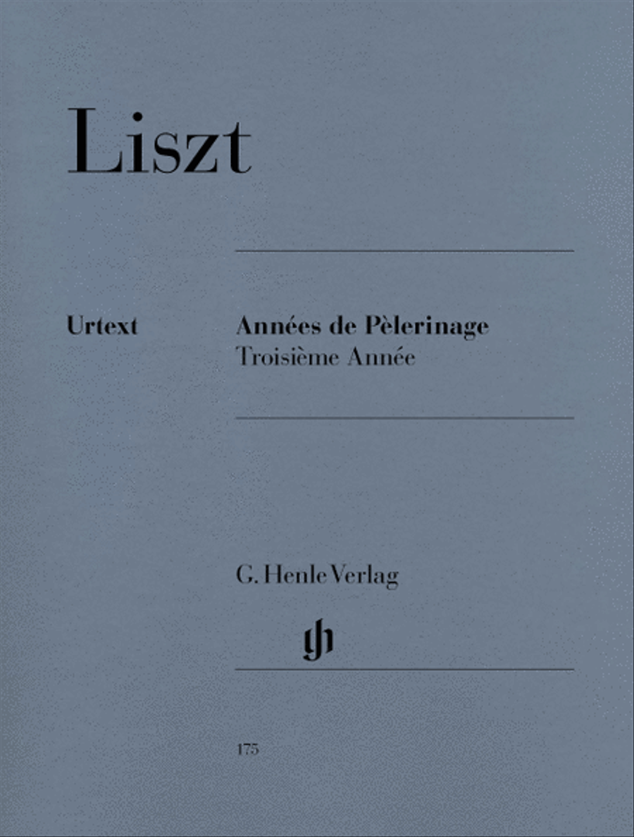 Annees de Pelerinage, Troisieme Annee Piano Solo scores gallery preview page 1