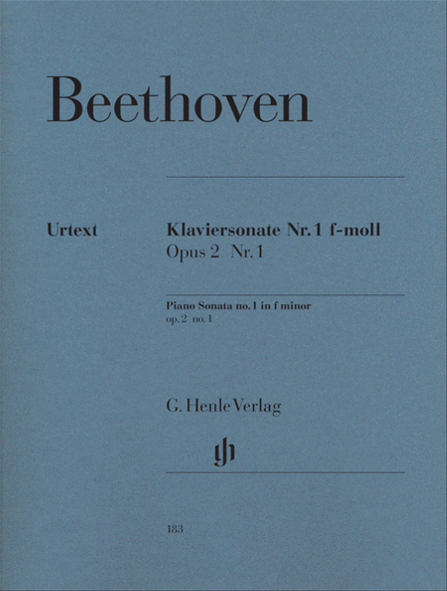 Piano Sonata No. 1 in F Minor, Op. 2 Piano Solo scores gallery preview page 1