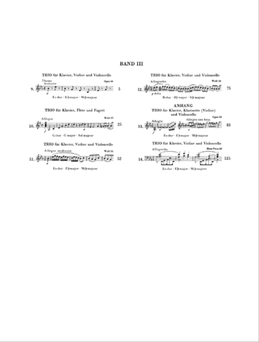 Piano Trios – Volume III Piano Trio scores gallery preview page 2