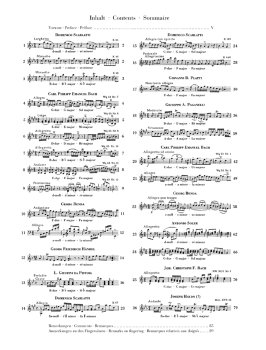Sonatinas for Piano – Volume I: Baroque to Pre-Classic Piano Solo scores gallery preview page 2
