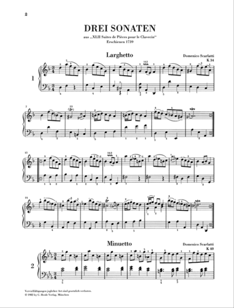 Sonatinas for Piano – Volume I: Baroque to Pre-Classic Piano Solo scores gallery preview page 3