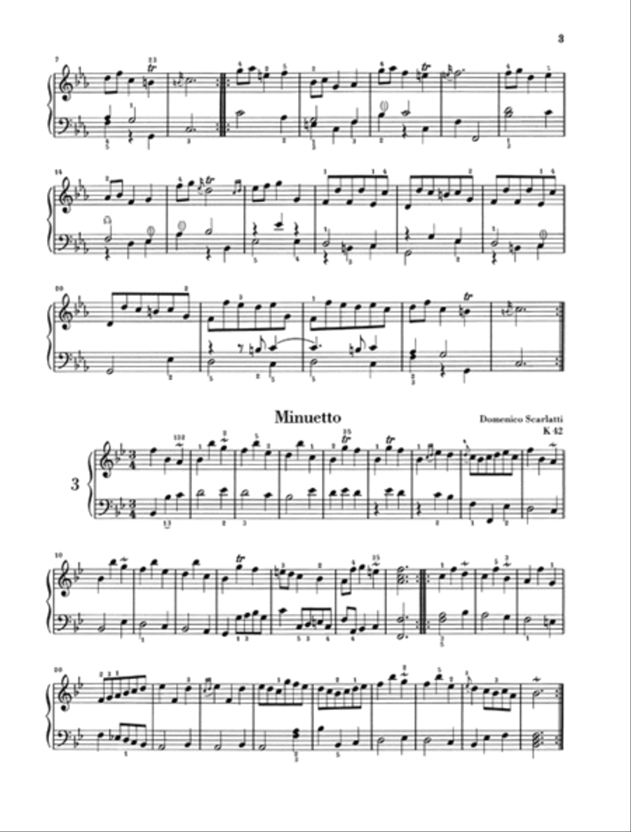 Sonatinas for Piano – Volume I: Baroque to Pre-Classic Piano Solo scores gallery preview page 4