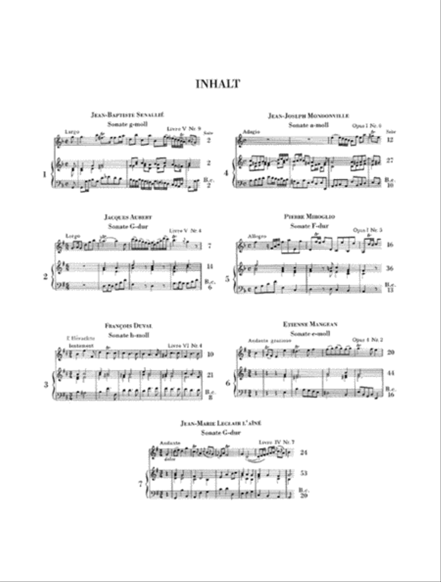 French Violin Music of the Baroque Era – Volume I