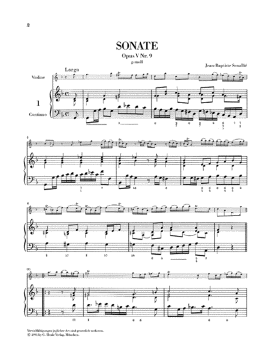 French Violin Music of the Baroque Era – Volume I