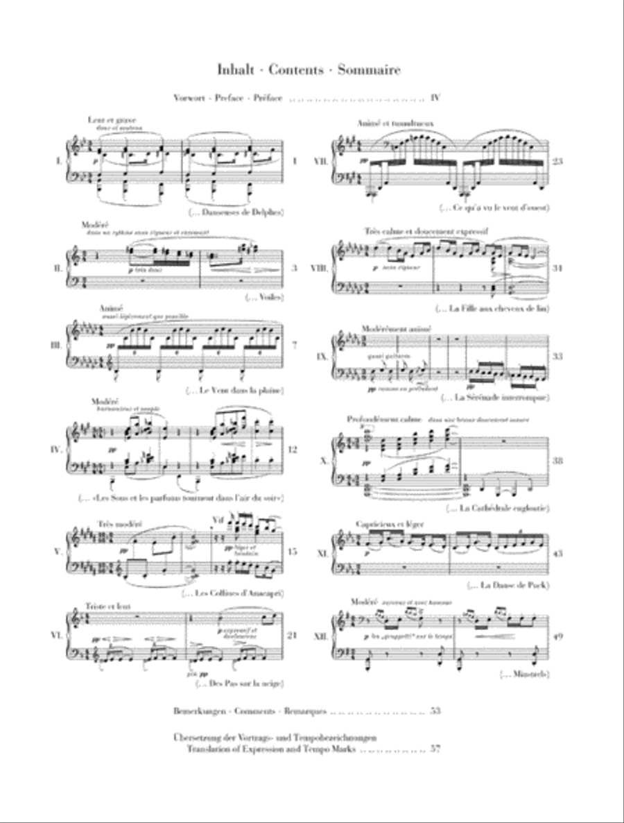 Préludes – 1er Livre Préludes – 1er Livre Piano Solo scores gallery preview page 2
