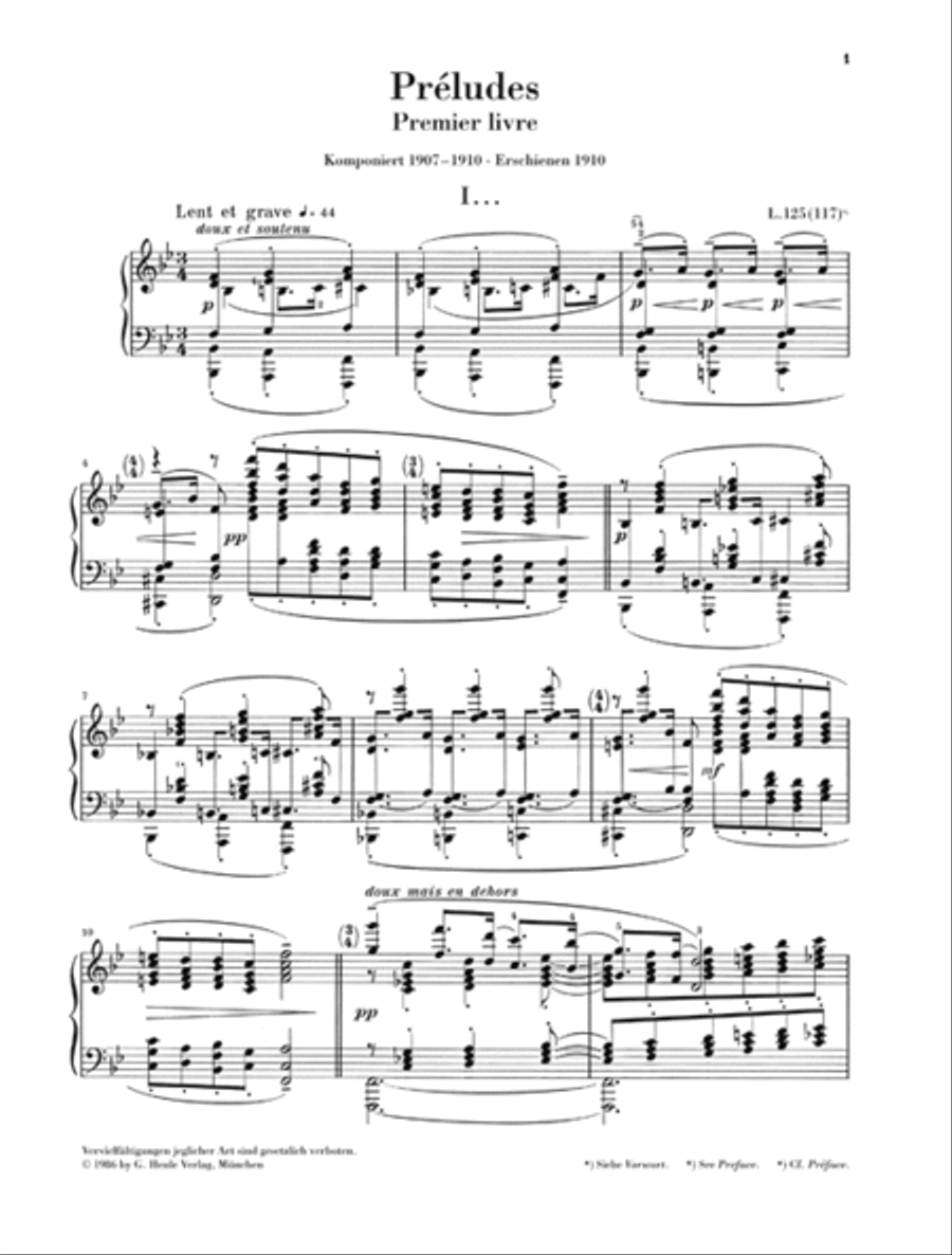 Préludes – 1er Livre Préludes – 1er Livre Piano Solo scores gallery preview page 3