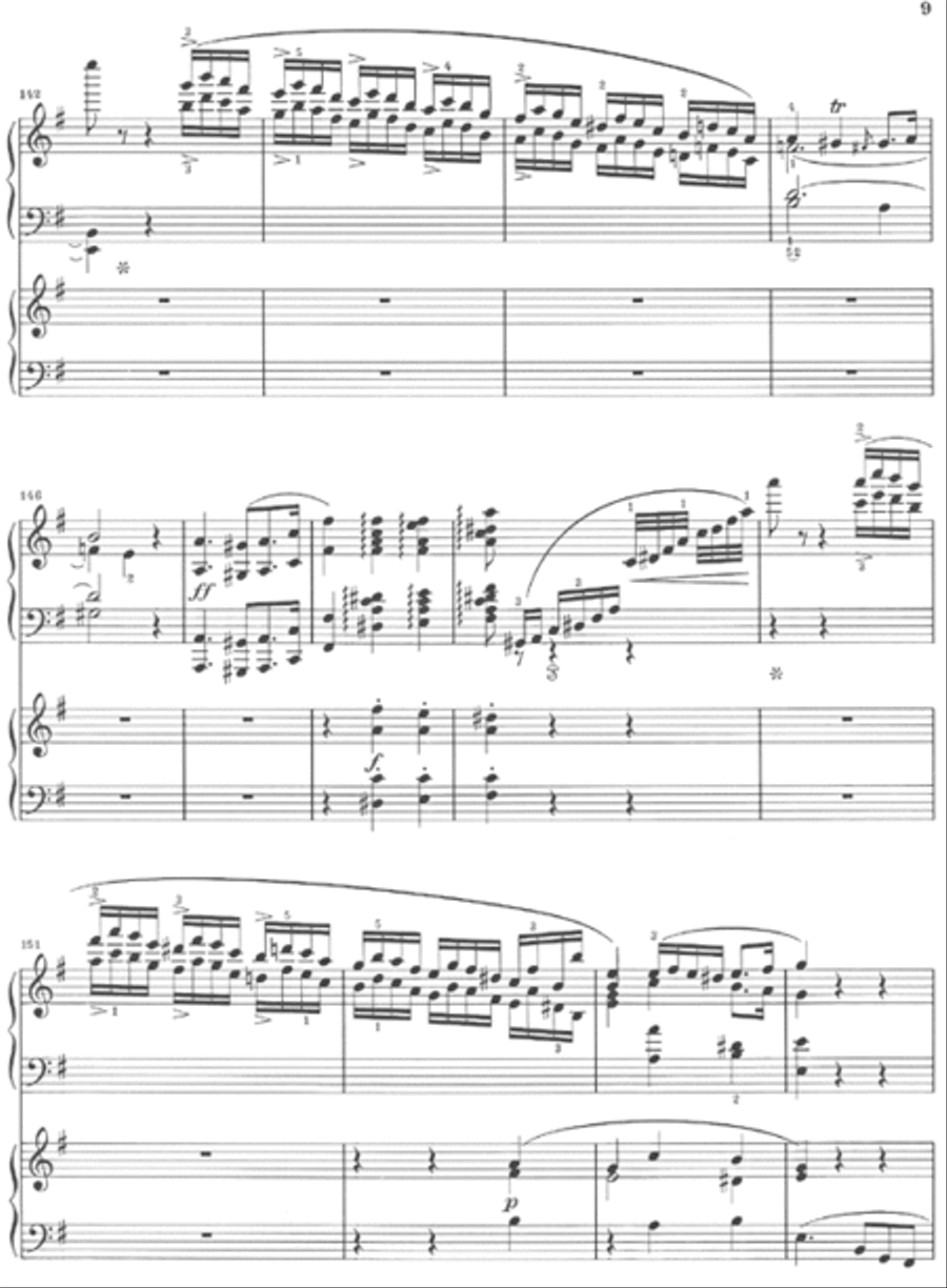 Concerto for Piano and Orchestra E minor Op. 11, No. 1 Piano Solo scores gallery preview page 3