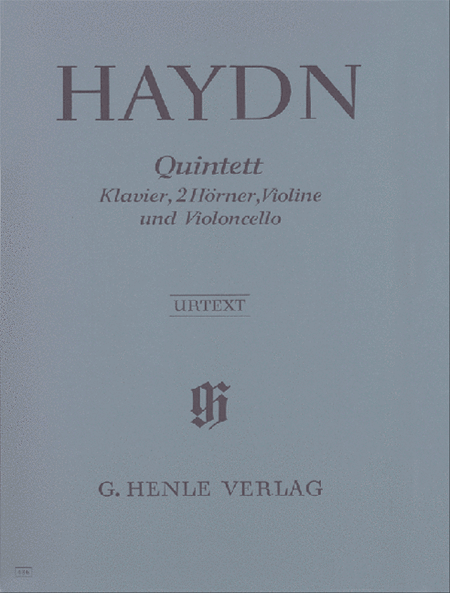 Quintet E Flat Major Hob.XIV:1 Horn scores gallery preview page 1