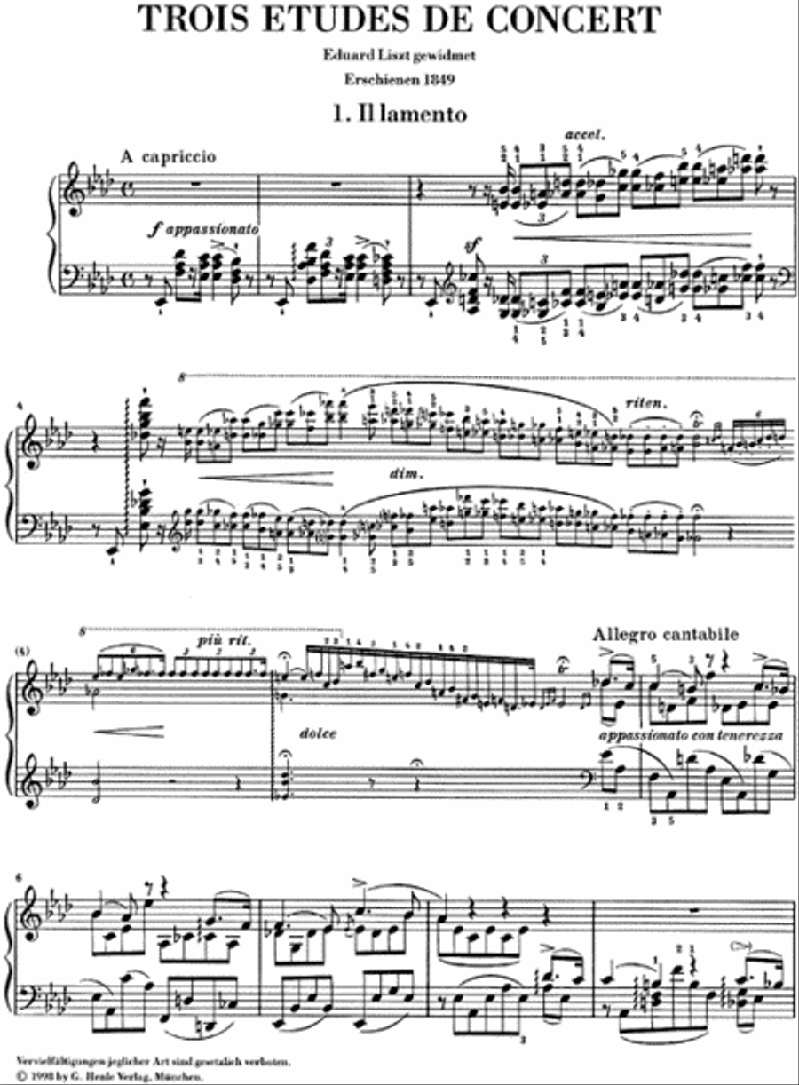 Trois etudes de concert Piano Method scores gallery preview page 2