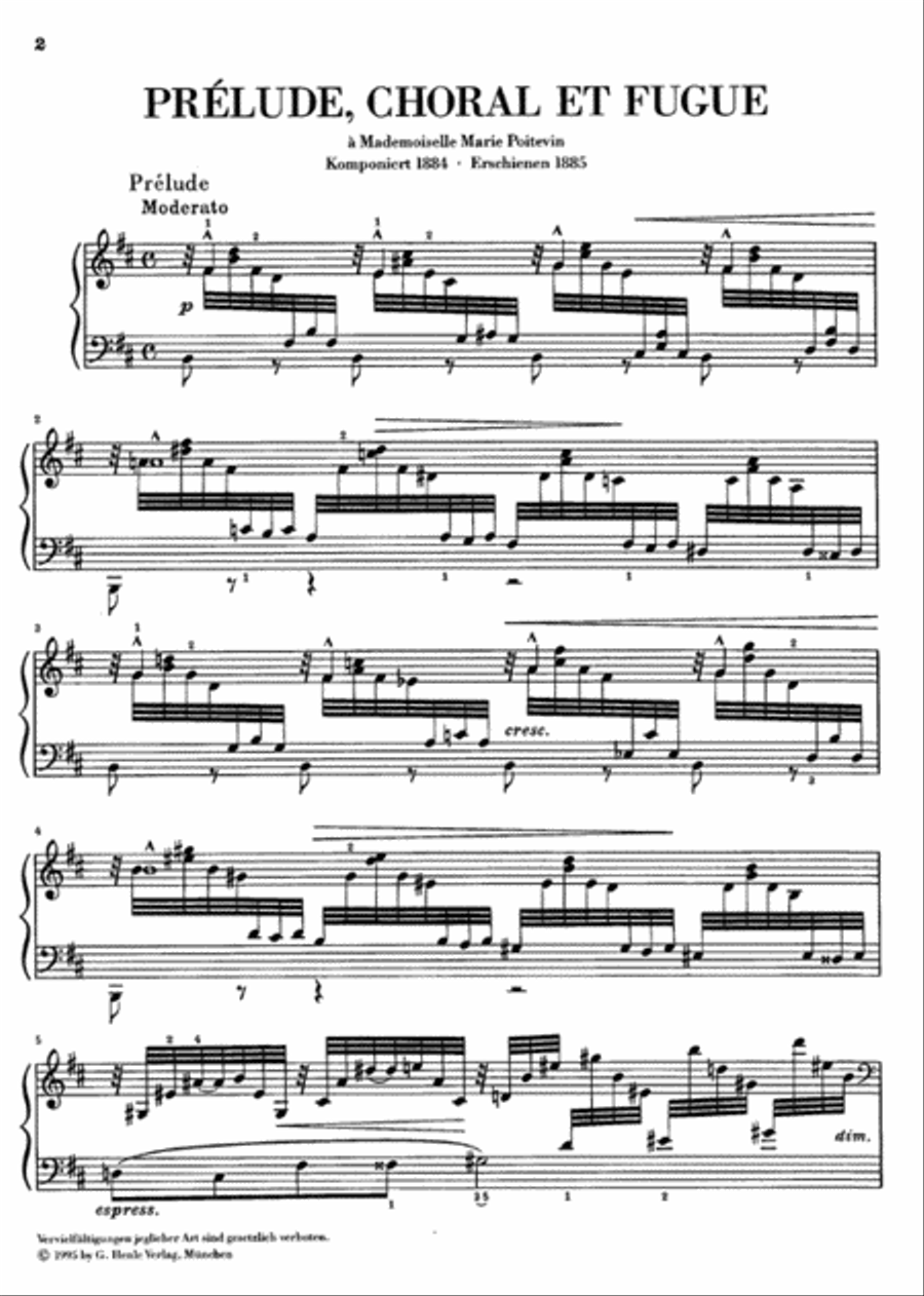 Prélude Choral et Fugue Prélude Choral et Fugue Piano Solo scores gallery preview page 2