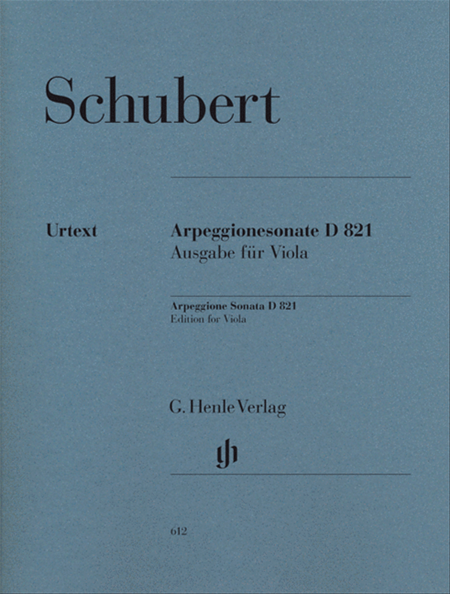 Sonata for Piano and Arpeggione A minor D 821 (Op. Posth.) Piano Accompaniment scores gallery preview page 1
