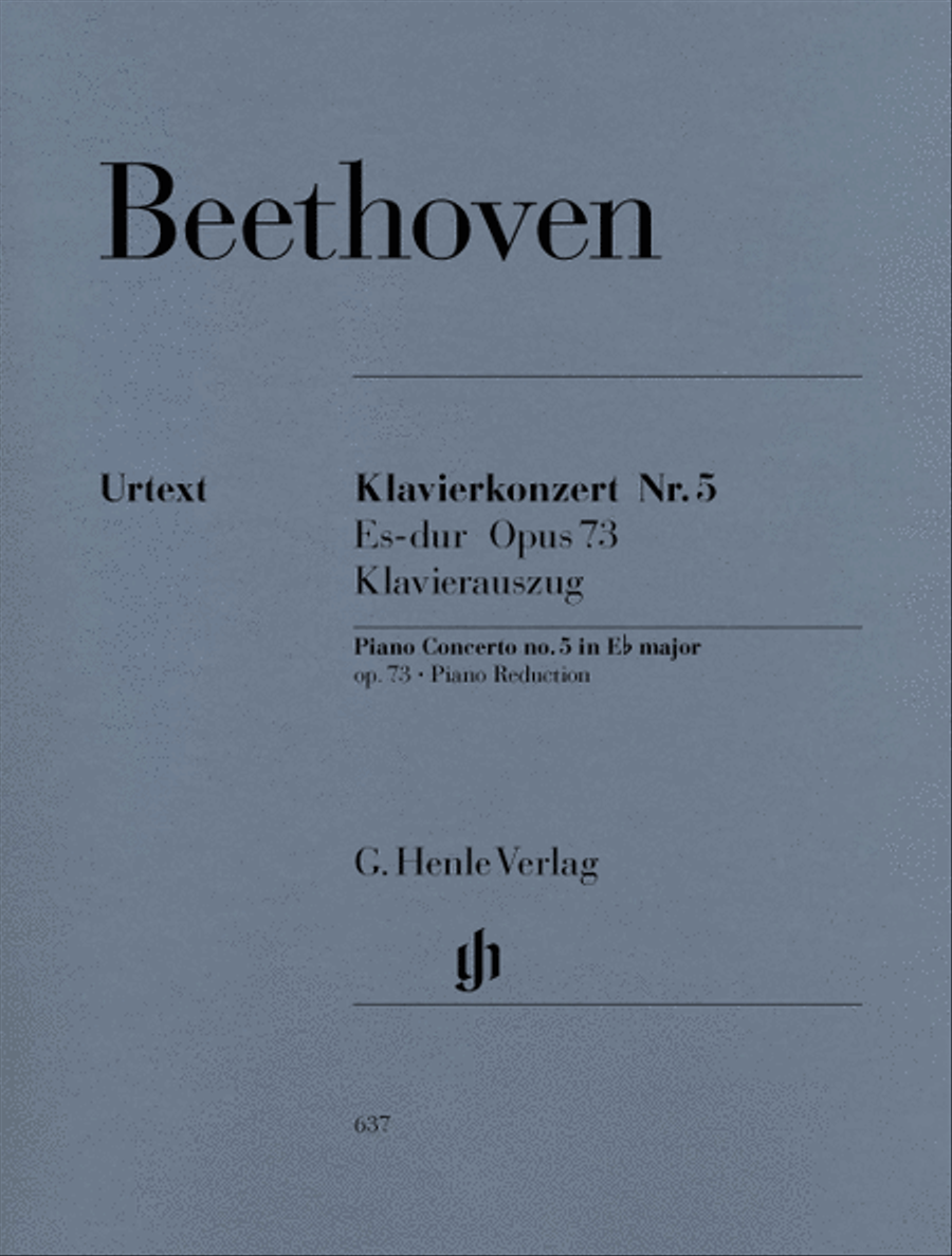 Concerto for Piano and Orchestra E Flat Major Op. 73, No. 5 Piano Solo scores gallery preview page 1