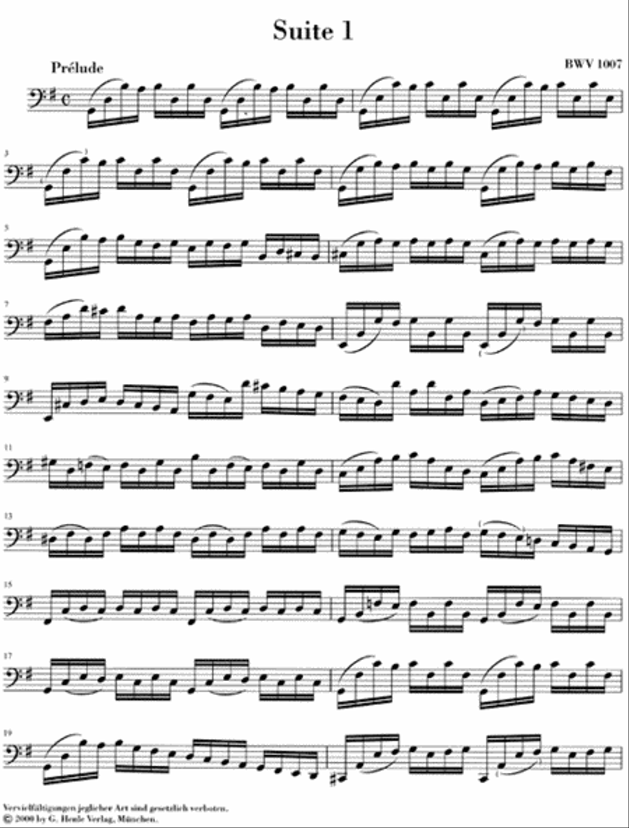 6 Suites for Violoncello Solo BWV 1007-1012 Cello Solo scores gallery preview page 2