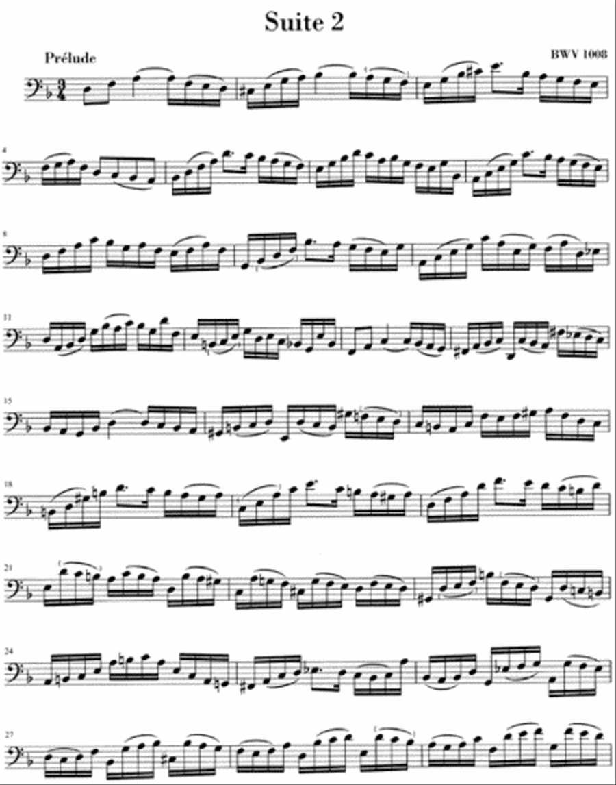 6 Suites for Violoncello Solo BWV 1007-1012 Cello Solo scores gallery preview page 3