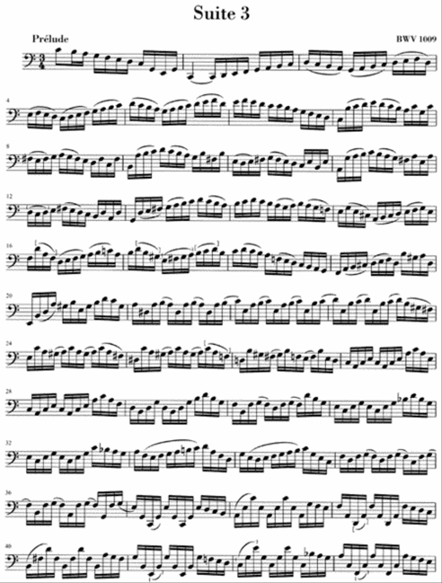 6 Suites for Violoncello Solo BWV 1007-1012 Cello Solo scores gallery preview page 4