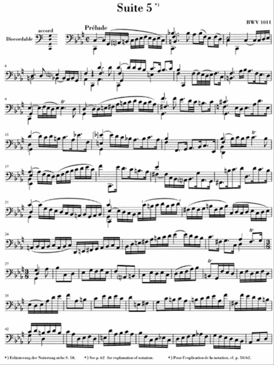 6 Suites for Violoncello Solo BWV 1007-1012 Cello Solo scores gallery preview page 6