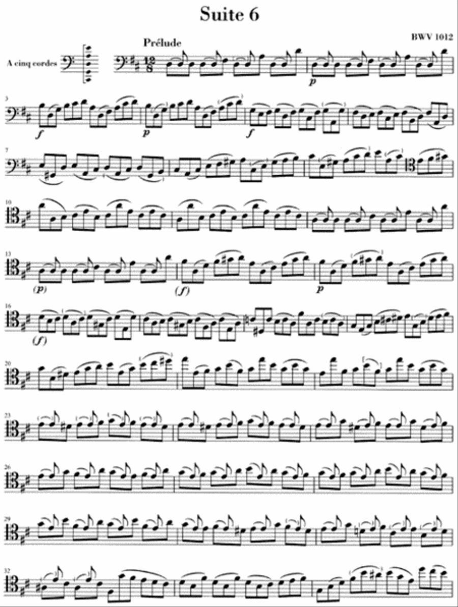6 Suites for Violoncello Solo BWV 1007-1012 Cello Solo scores gallery preview page 7
