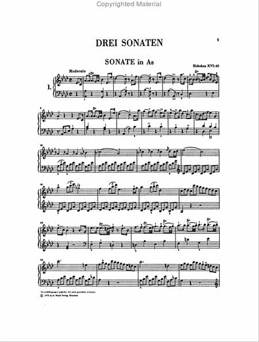 Haydn: Complete Piano Sonatas, Volume III Piano Solo scores gallery preview page 2