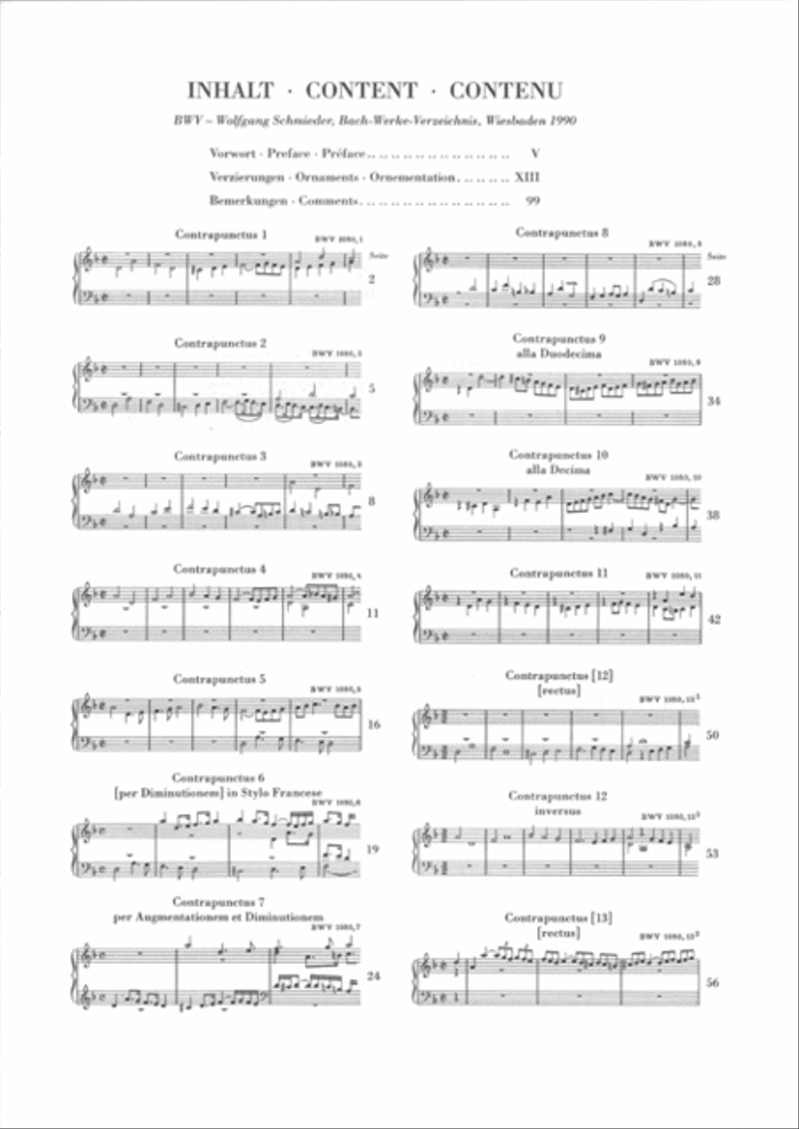 Art of the Fugue BWV 1080 Piano Solo scores gallery preview page 3