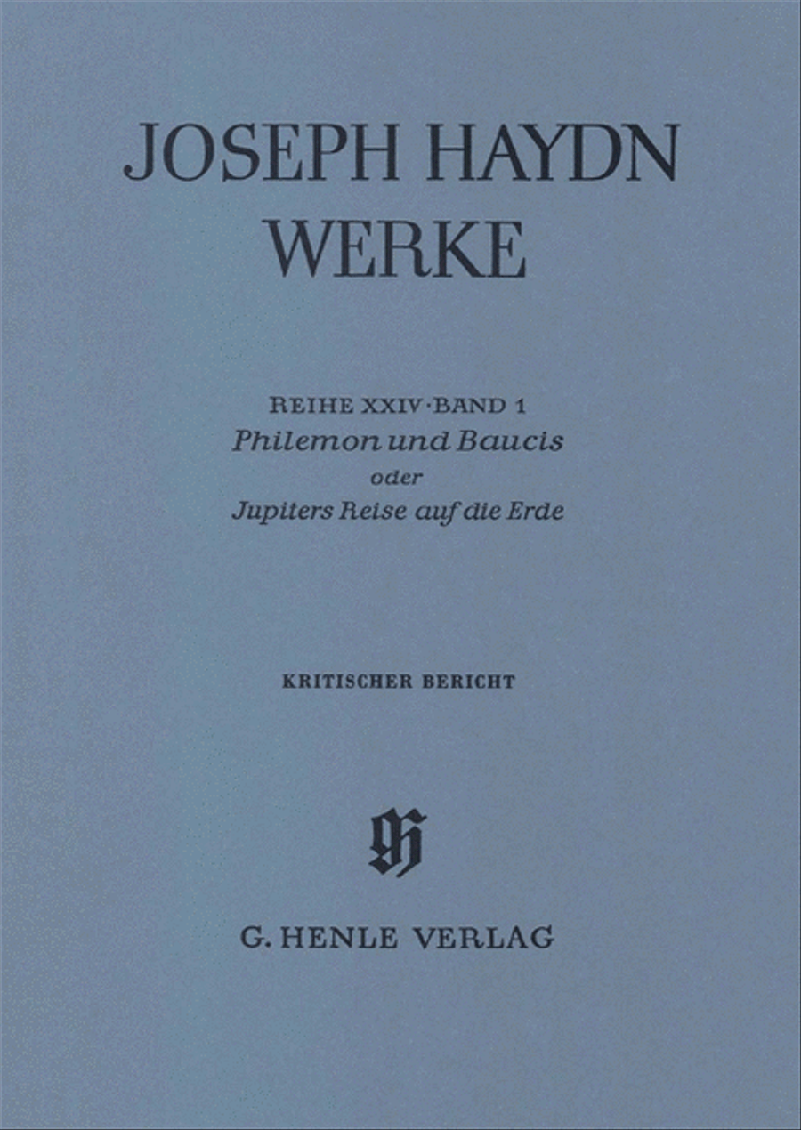 Philemon and Baucis – A German Marionette Opera Orchestra scores gallery preview page 1