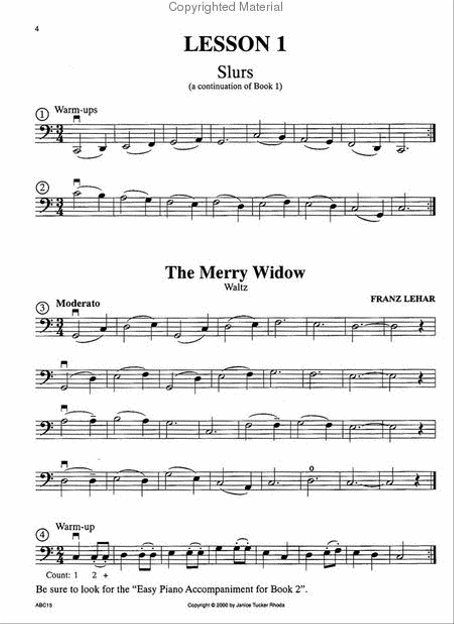 The ABC's of Cello for the Intermediate - Book 2 scores gallery preview page 2