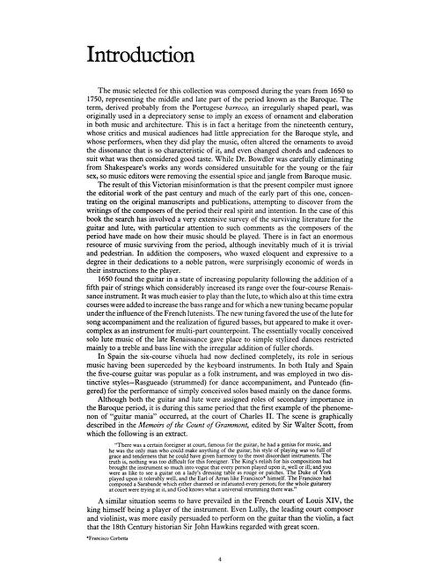 The Baroque Guitar by Various Acoustic Guitar - Sheet Music page 4