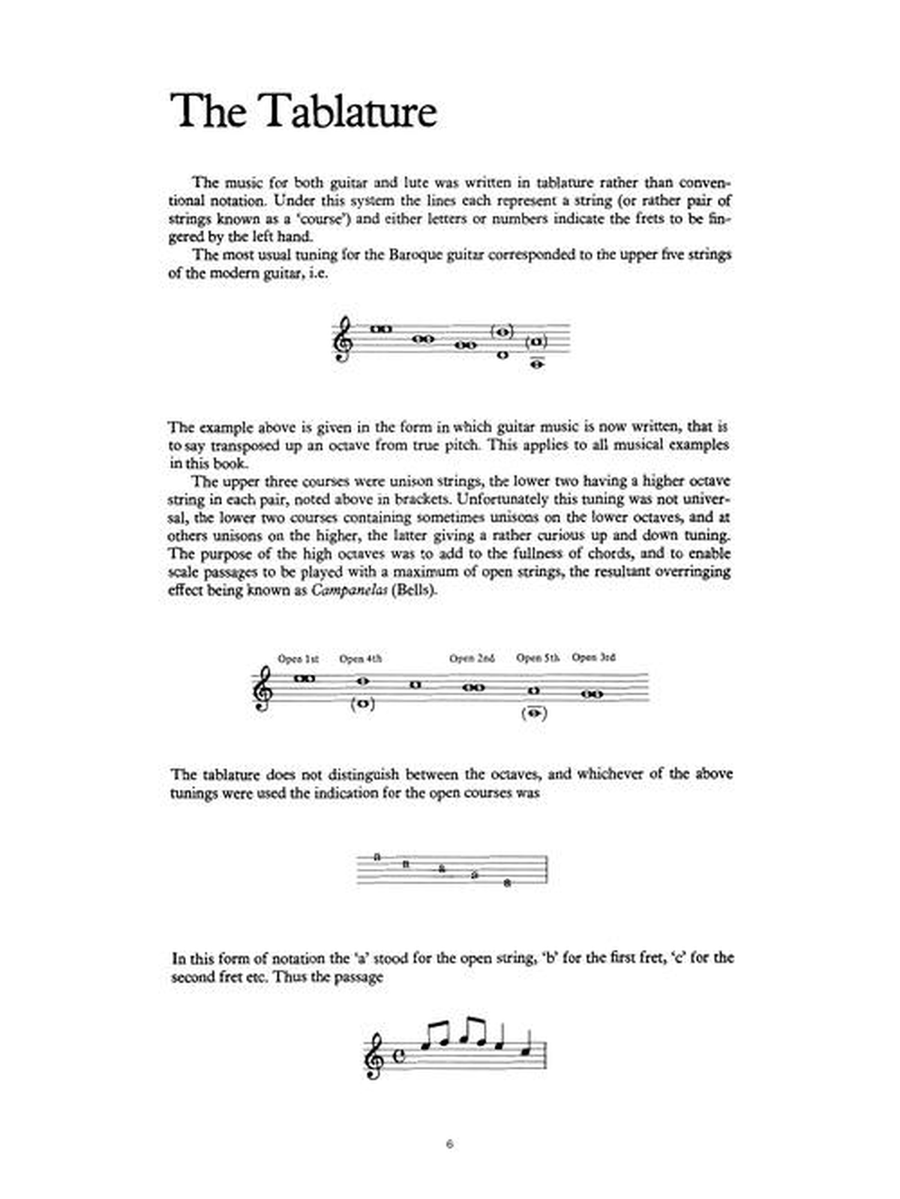 The Baroque Guitar by Various Acoustic Guitar - Sheet Music page 6