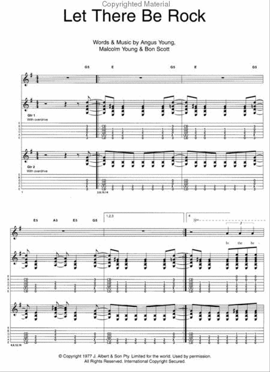 Jam with AC/DC Electric Guitar scores gallery preview page 2