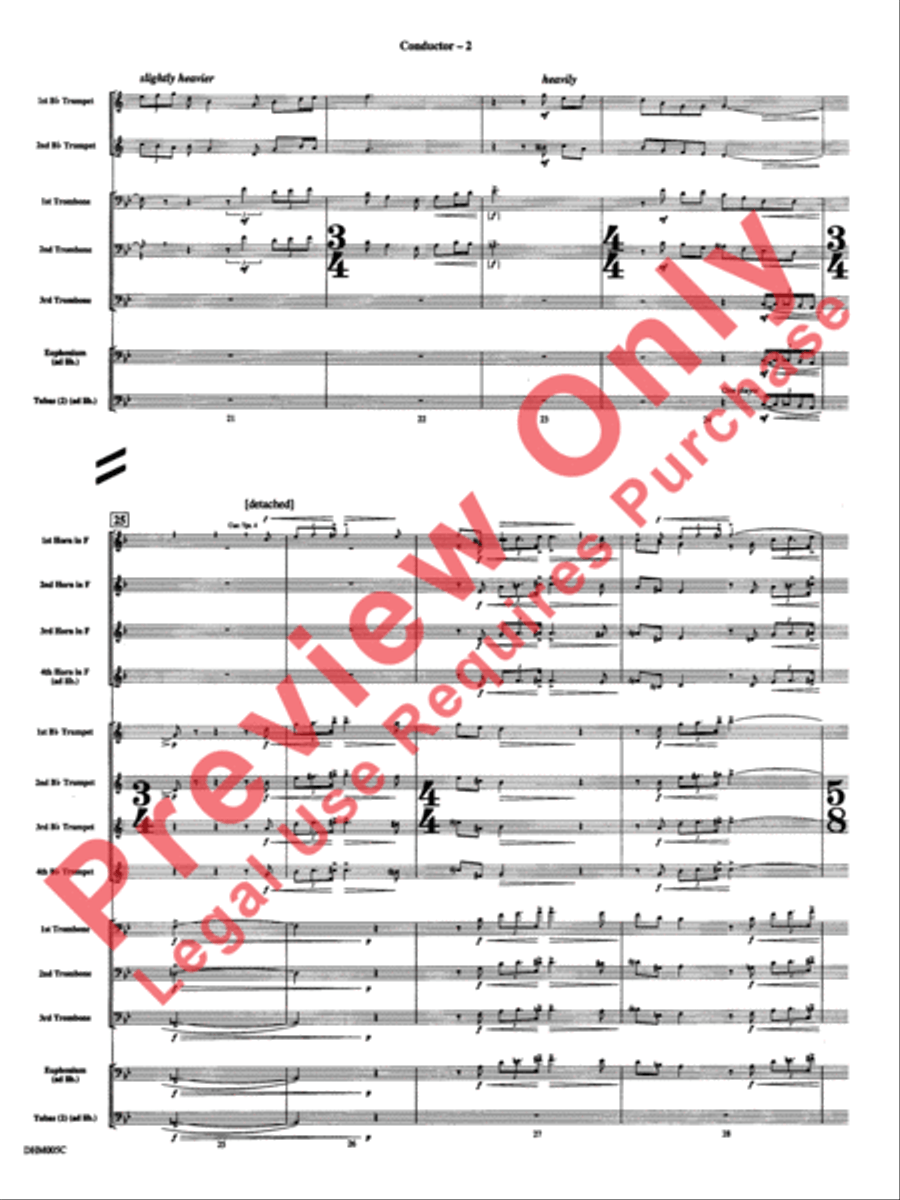The Duke of Marlborough Fanfare Concert Band scores gallery preview page 8