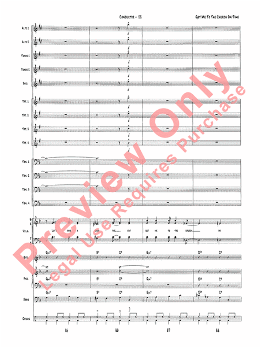 Get Me to the Church on Time Jazz Ensemble scores gallery preview page 25