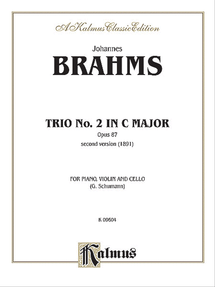 Trio in C Major, Op. 87 Cello scores gallery preview page 1