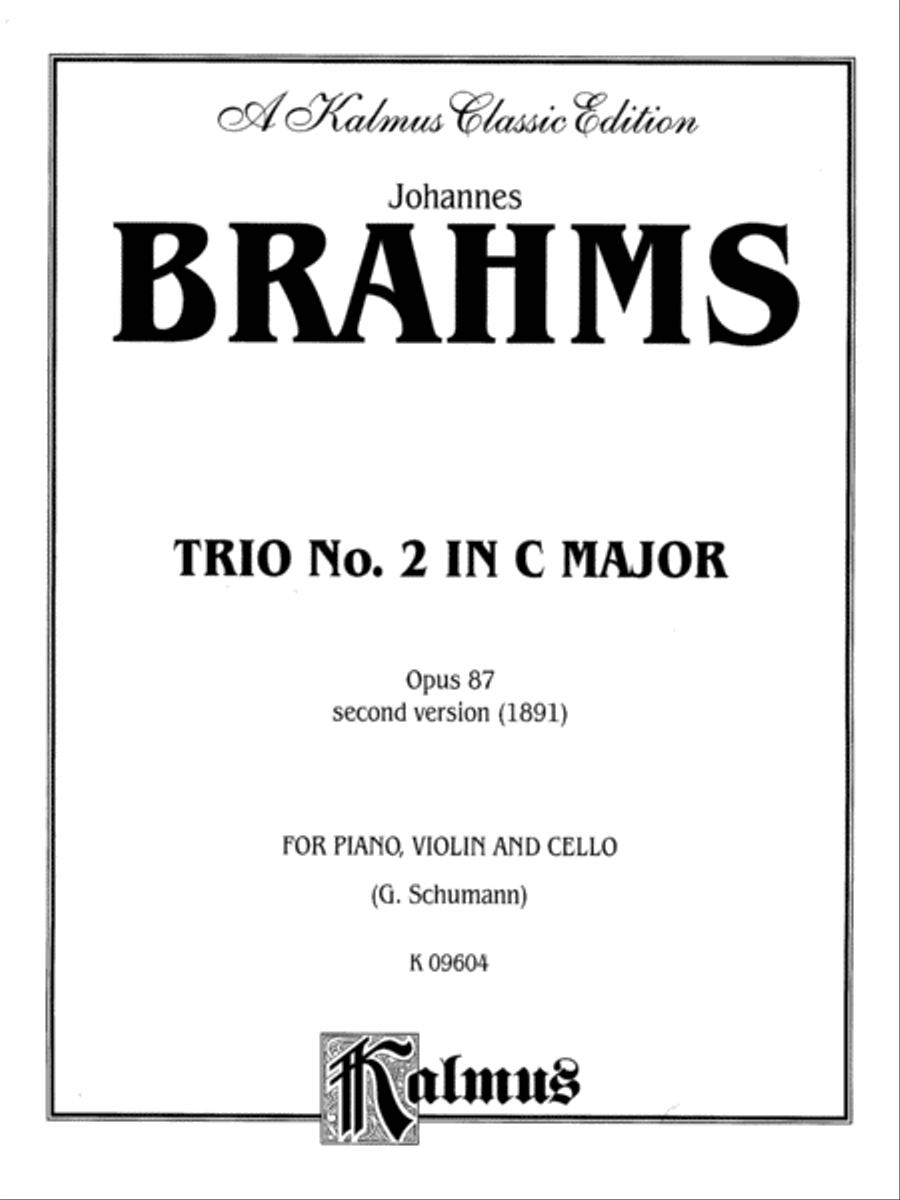 Trio in C Major, Op. 87 Cello scores gallery preview page 2